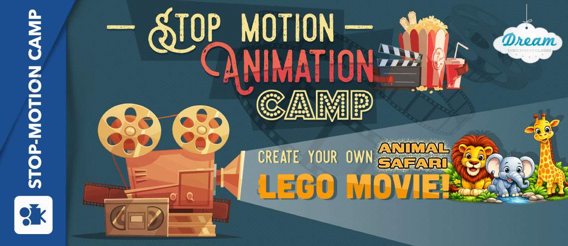 Animal Safari Stop Motion Videomaking  Afternoon Camp |  Ages 6-11